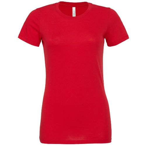 Bella Canvas Women's Relaxed Jersey Short Sleeve Tee Red